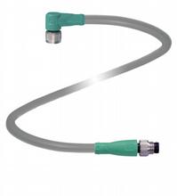 Pepperl&plus;Fuchs M8 to M8 Cordset; Female Right Angle to Male Straight; 3-Pin; 3-Wire to 3-Pin; 2m PUR Cable